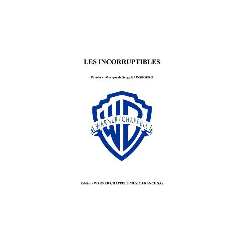 Sheet music LES INCORRUPTIBLES Petula Clark pdf