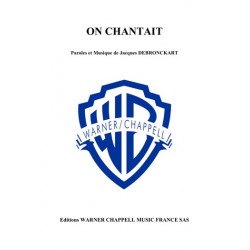 Sheet music ON CHANTAIT Jacques Debronckart PDF