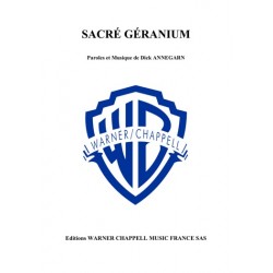 Sheet music SACRÉ GÉRANIUM Dick Annegarn pdf