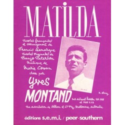 Partition MATILDA Yves Montand