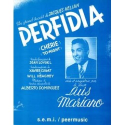 Sheet music PERFIDIA Luis Mariano