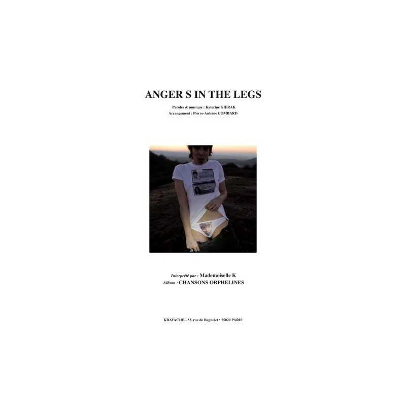 Partition ANGER S IN THE LEGS Mademoiselle K