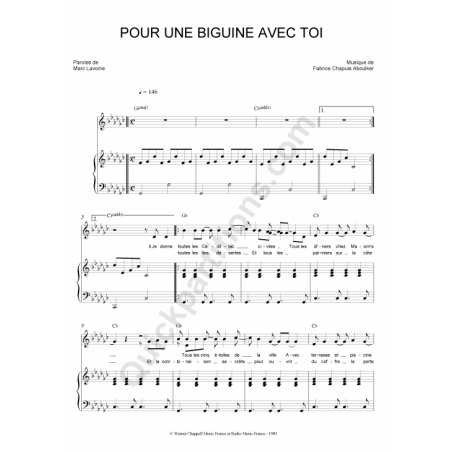 POUR UNE BIGUINE AVEC TOI