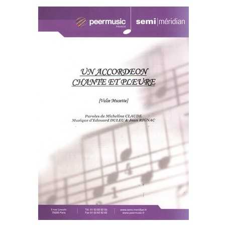 UN ACCORDÉON CHANTE ET PLEURE