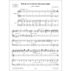 Sheet music POUR UN CONTE IMAGINAIRE Pascal Proust