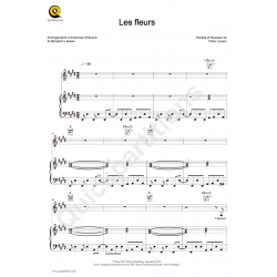 Sheet music LES FLEURS Clara Luciani