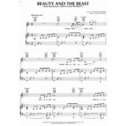 Sheet music BEAUTY AND THE BEAST Celine Dion