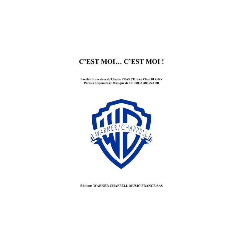 Sheet music C'EST MOI C'EST MOI Claude François
