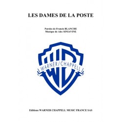 Sheet music LES DAMES DE LA POSTE Juliette Greco Barbara pdf