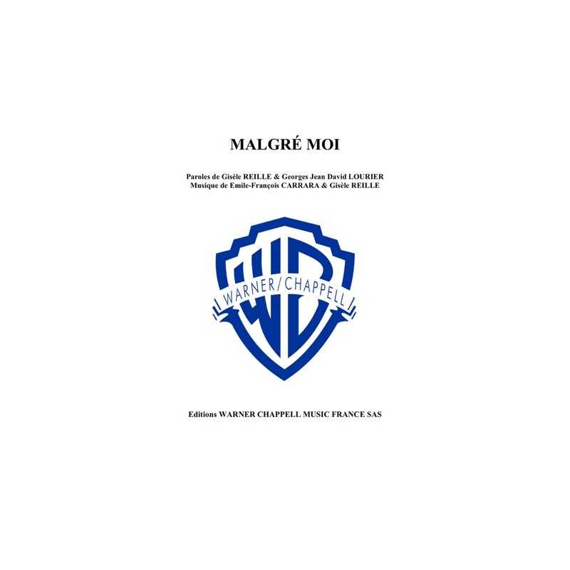 Sheet music MALGRÉ MOI Emile Carrara PDF