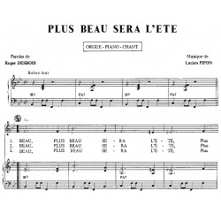 Partition PLUS BEAU SERA L'ÉTÉ