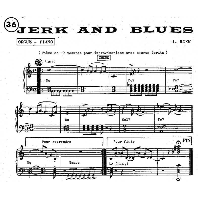 Partition JERK AND BLUES