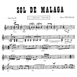 Partition SOL DE MALAGA Rico TRUXILLO
