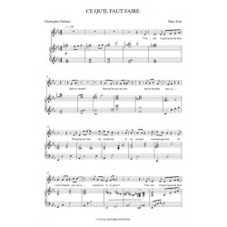 Partition CE QU'IL FAUT FAIRE Oliver Twist
