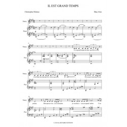 Sheet music IL EST GRAND TEMPS Oliver Twist