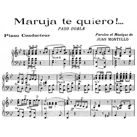 MARUJA TE QUIERO - SALERO ESPANOL