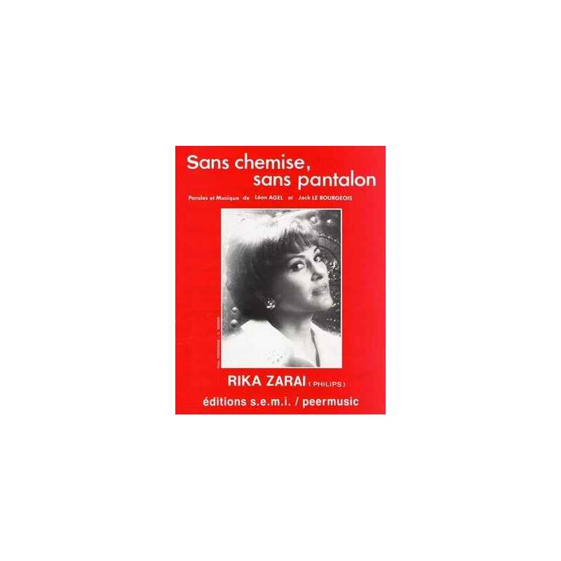 Sheet music SANS CHEMISE SANS PANTALON Rika Zaraï