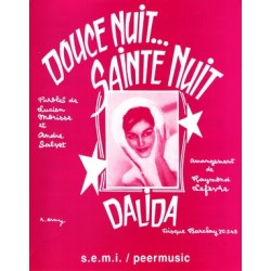 Sheet music DOUCE NUIT SAINTE NUIT Dalida