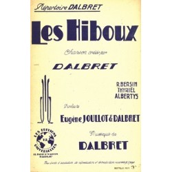 Sheet music LES HIBOUX Dalbret