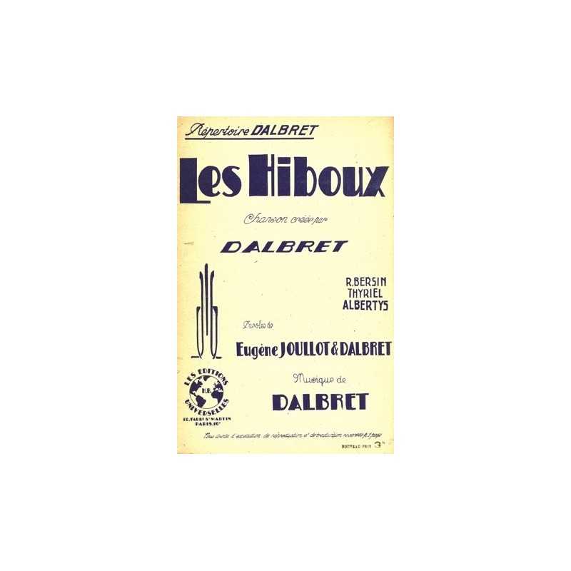 Sheet music LES HIBOUX Dalbret