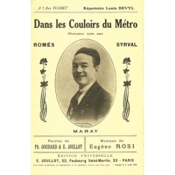 Sheet music DANS LES COULOIRS DU MÉTRO Louis Devyl