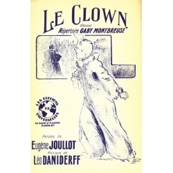 Sheet music LE CLOWN Gaby Montbreuse