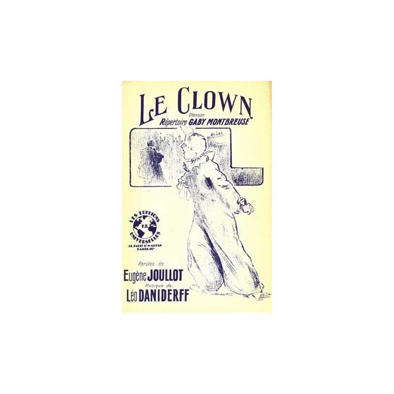 Sheet music LE CLOWN Gaby Montbreuse