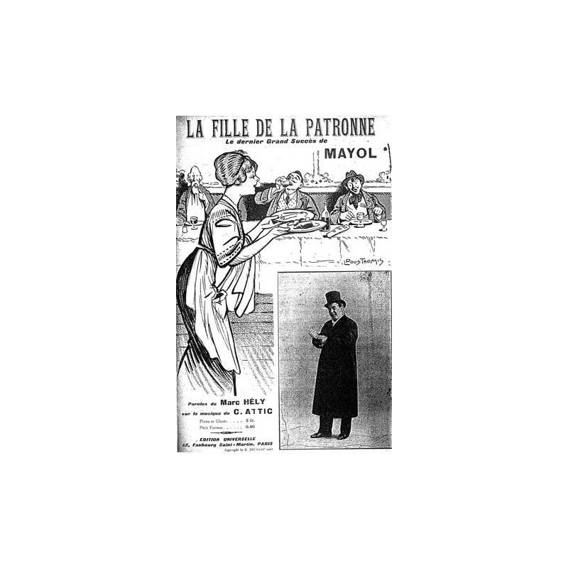 Sheet music LA FILLE DE LA PATRONNE Félix Mayol
