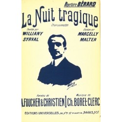 Sheet music NUIT TRAGIQUE Bérard