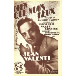 Sheet music RIEN QUE NOUS DEUX Jean Valenti