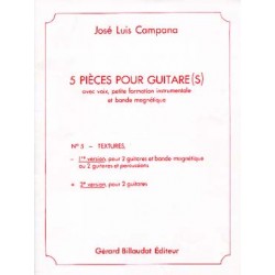 5 PIECES - N°5 : TEXTURES : 2 GUITARES - 2E VERSION