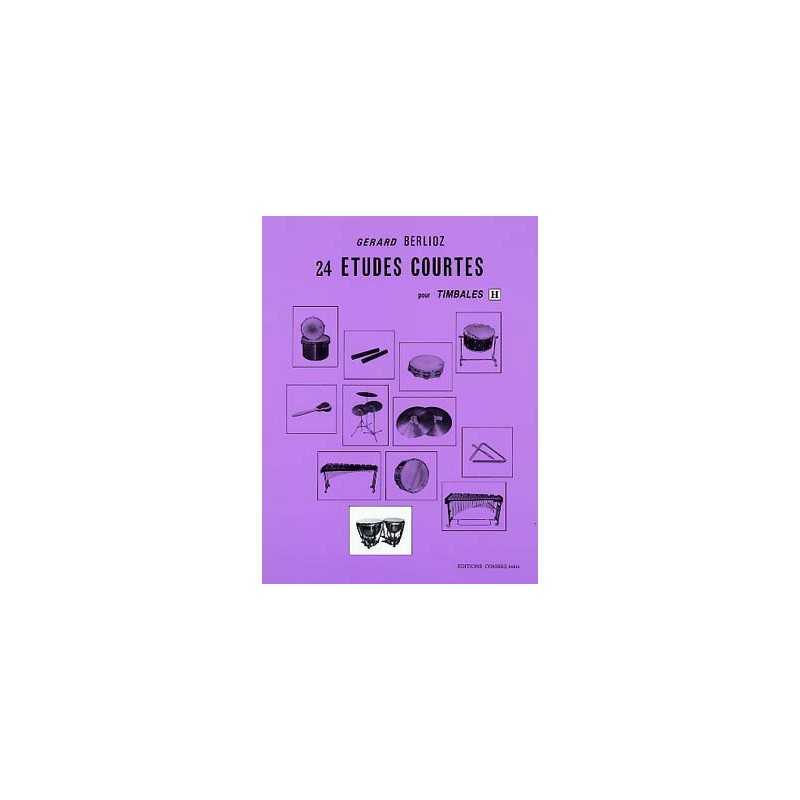 Sheet music 24 ÉTUDES COURTES POUR TIMBALES - VOL.H Gérard BERLIOZ