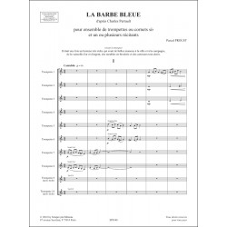 Sheet music LA BARBE BLEUE Pascal Proust