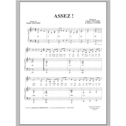Sheet music ASSEZ Claude Nougaro