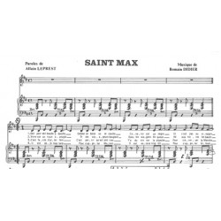 Sheet music SAINT MAX Allain Leprest