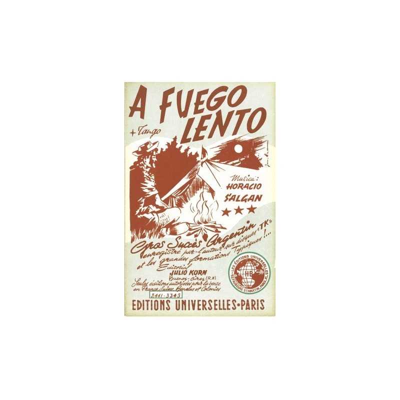 Sheet music A FUENGO LENTO