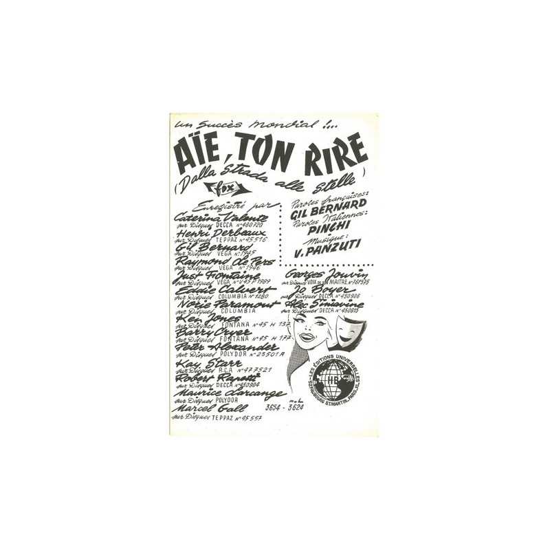 Partition AÏE TON RIRE Maurice LARCANGE