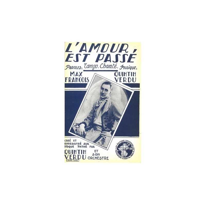 Partition L'AMOUR EST PASSÉ Quintin VERDU