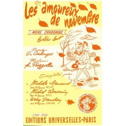 Partition LES AMOUREUX DE NOVEMBRE Michèle ARMAND