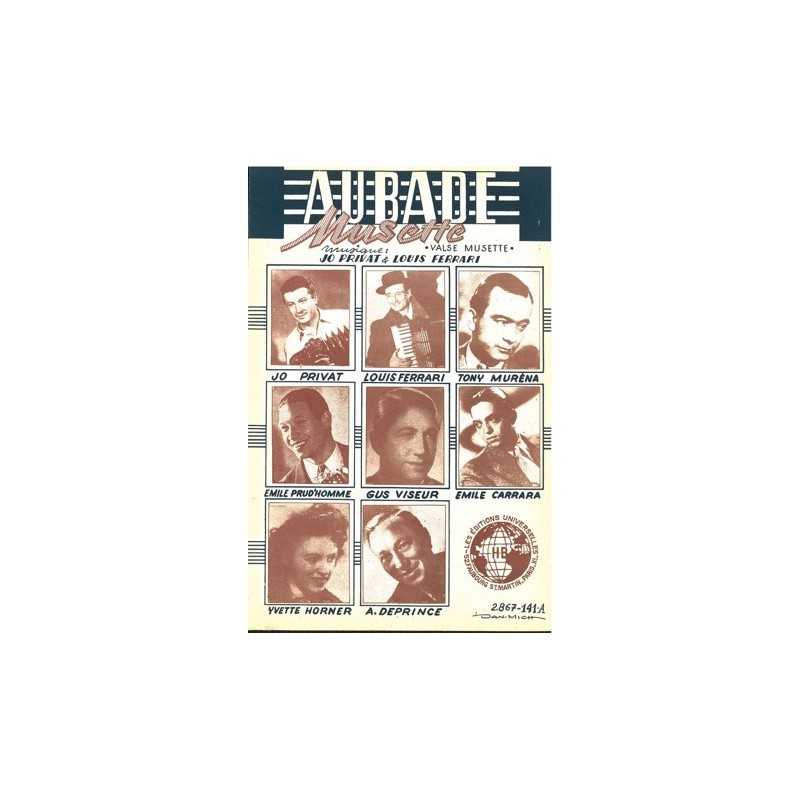 Partition AUBADE MUSETTE Jo PRIVAT