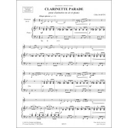 Partition CLARINETTE PARADE Gilles Martin