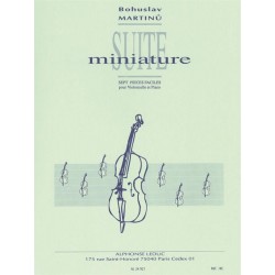 Partition SUITE MINIATURE Bohuslav Martinu