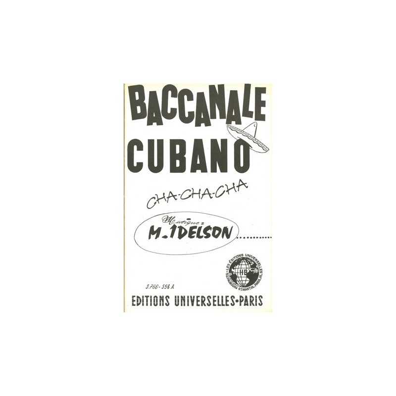 Partition BACCANALE CUBANO