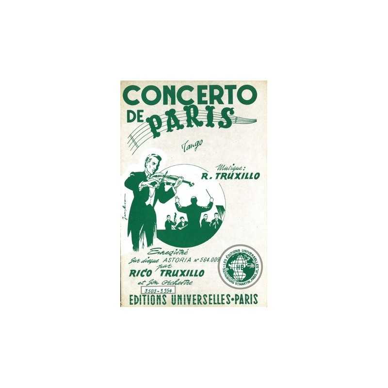 Partition CONCERTO DE PARIS Rico TRUXILLO