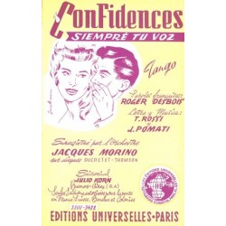 Partition CONFIDENCES  Jacques MORINO