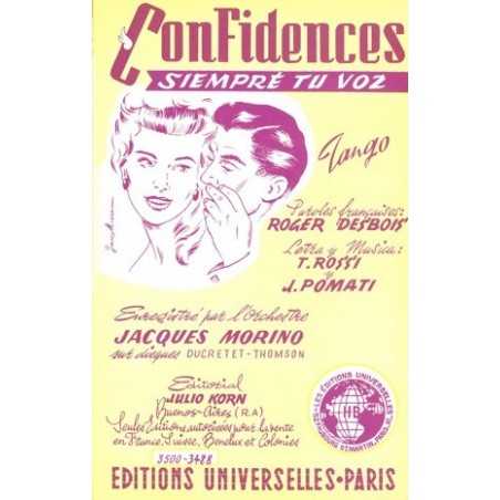 CONFIDENCES  - ORAGE