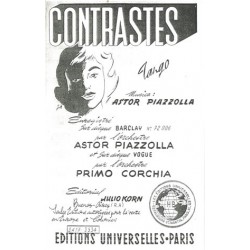 Partition CONTRASTES Astor PIAZZOLLA