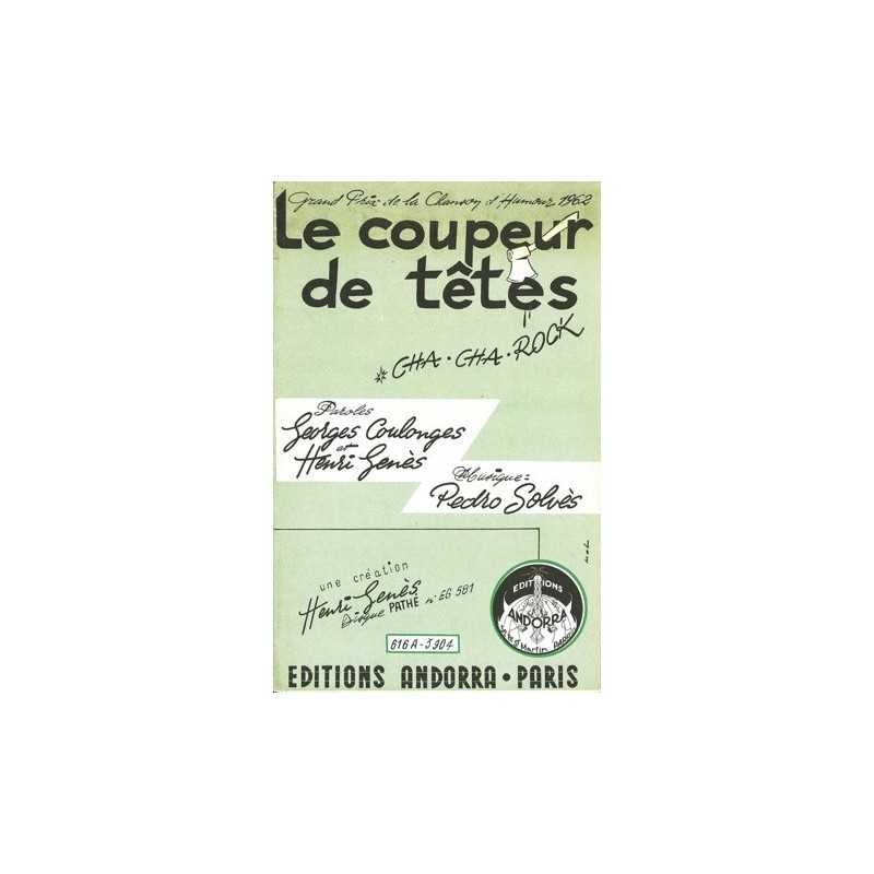Partition LE COUPEUR DE TÊTES Henri GENÈS