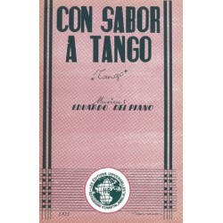 Partition CON SABOR A TANGO Eduardo DEL PIANO