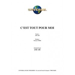 Partition C'EST TOUT POUR MOI JOK'AIR